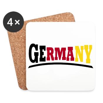 Germany - Untersetzer (4er-Set) - Weiß - Vorne