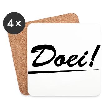 doei - Coasters (set of 4) - white - Front