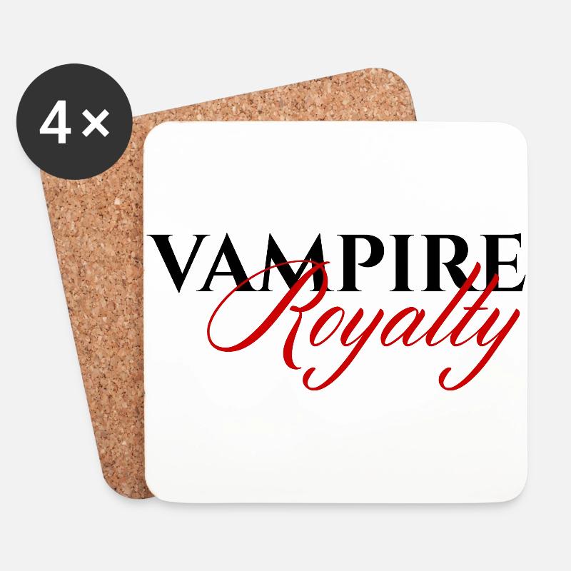 Fantasy / Vampire / Dracula: Vampire Royalty - Untersetzer (4er-Set) - Weiß