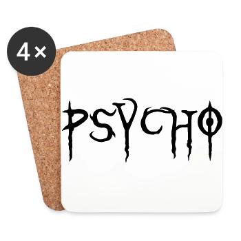 psycho 2 - Untersetzer (4er-Set) - Weiß - Vorne