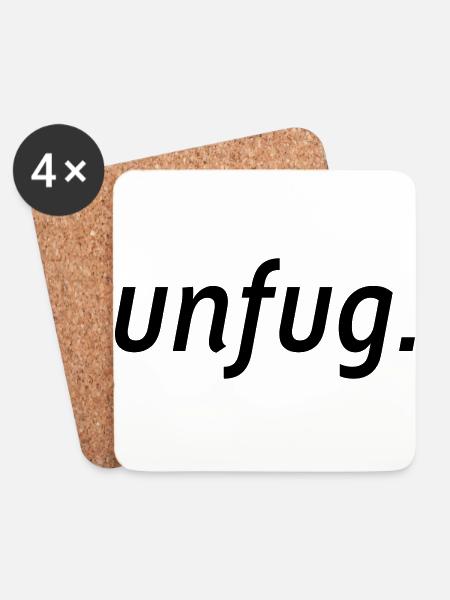 unfug. - Untersetzer (4er-Set) - Weiß
