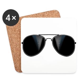 Sonnenbrille Ast 1306 h - Untersetzer (4er-Set) - Weiß - Vorne