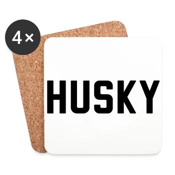 Husky - Coasters (set of 4) - white - Front