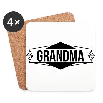 Grandma - Coasters (set of 4) - white - Front