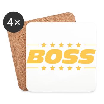 Boss - Untersetzer (4er-Set) - Weiß - Vorne