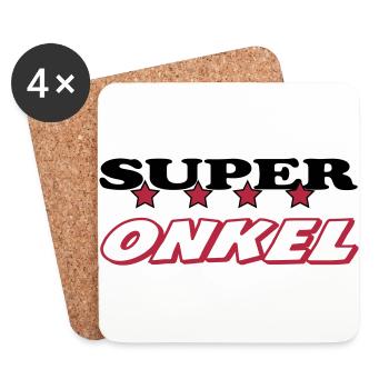 Super onkel - Coasters (set of 4) - white - Front