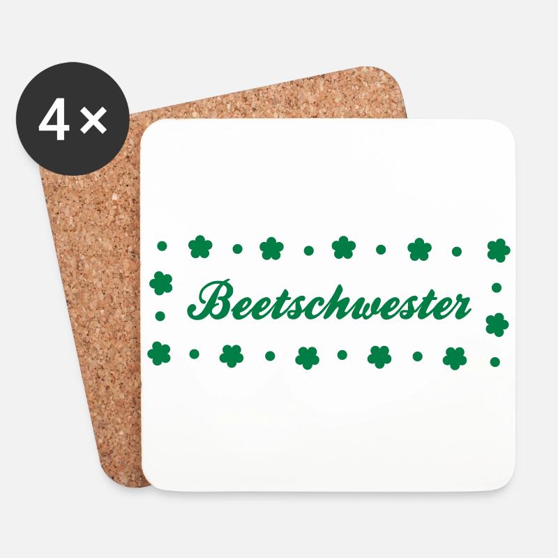 Garten - Untersetzer (4er-Set) - Weiß