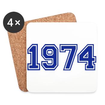 1974 - Untersetzer (4er-Set) - Weiß - Vorne