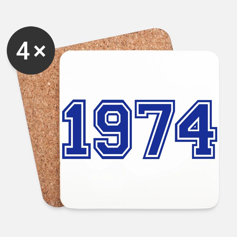 1974 - Untersetzer (4er-Set) - Weiß