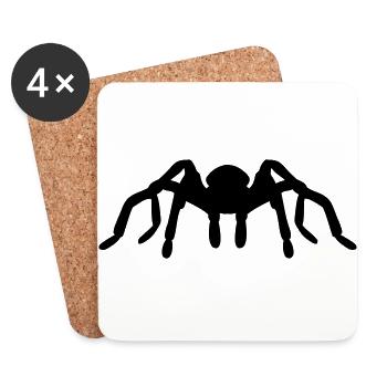 Tarantula - Coasters (set of 4) - white - Front