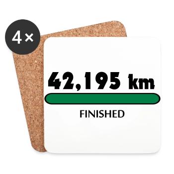 Marathon Finisher - Coasters (set of 4) - white - Front