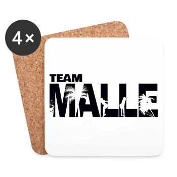 Team Malle 2 - Untersetzer (4er-Set) - Weiß - Vorne