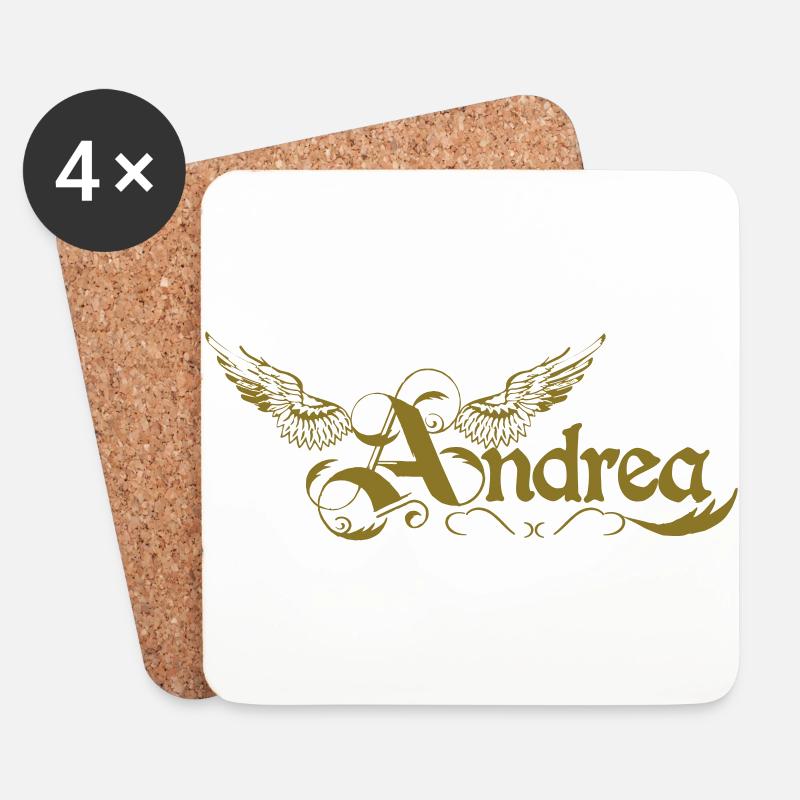 Andrea 2 - Untersetzer (4er-Set) - Weiß