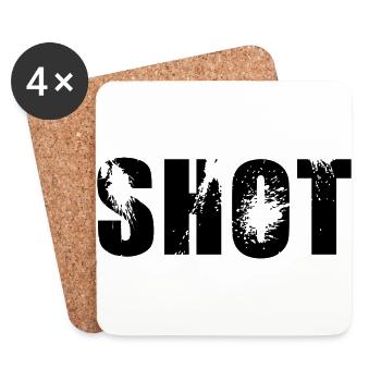 shot - Coasters (set of 4) - white - Front