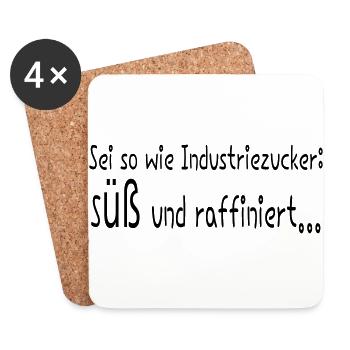 sugar - Coasters (set of 4) - white - Front