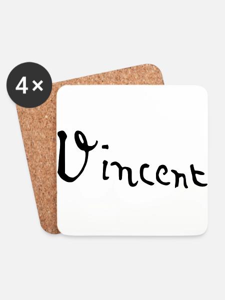 Vincent van Gogh Signatur Unterschrift #1 - Untersetzer (4er-Set) - Weiß