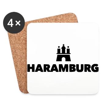 Haramburg - Untersetzer (4er-Set) - Weiß - Vorne