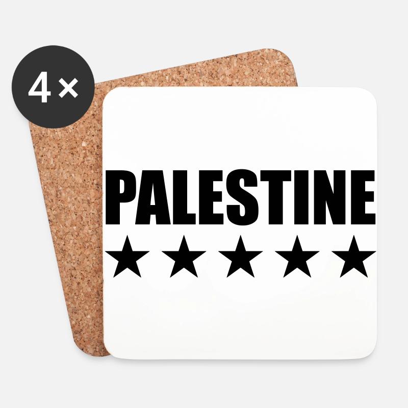 Palestine - Untersetzer (4er-Set) - Weiß