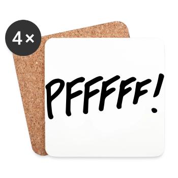 pffff! - Coasters (set of 4) - white - Front