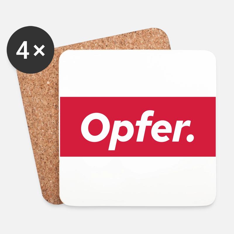 opfer - Untersetzer (4er-Set) - Weiß