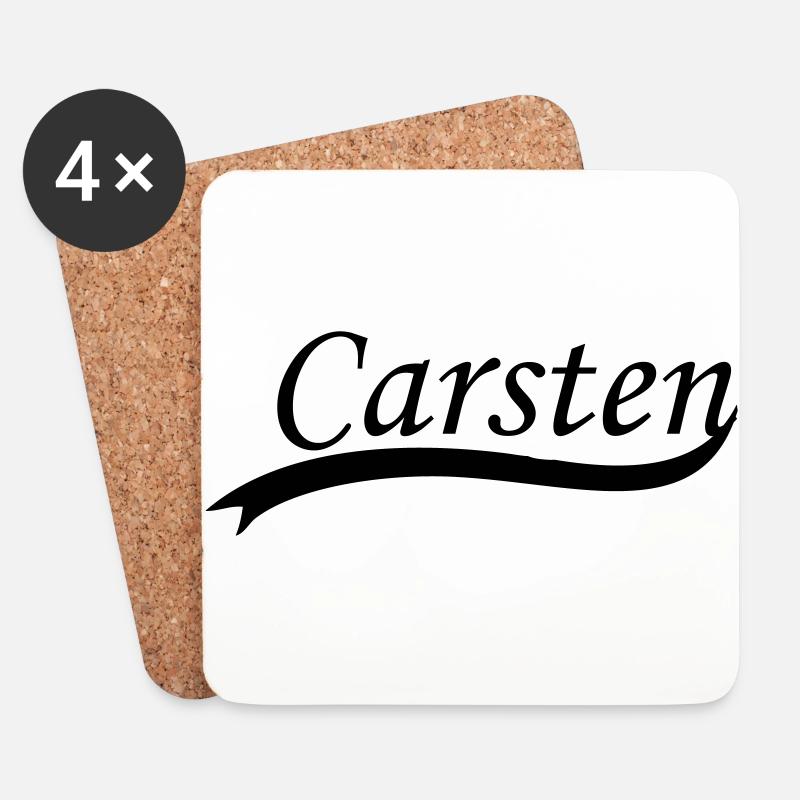 carsten - Untersetzer (4er-Set) - Weiß