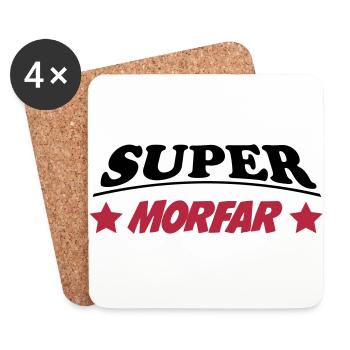 Super morfar 111 - Coasters (set of 4) - white - Front