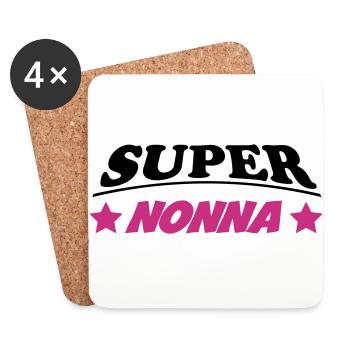 Super nonna - Coasters (set of 4) - white - Front
