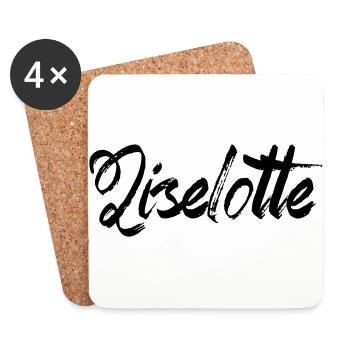Liselotte - Dessous de verre (lot de 4) - blanc - Devant