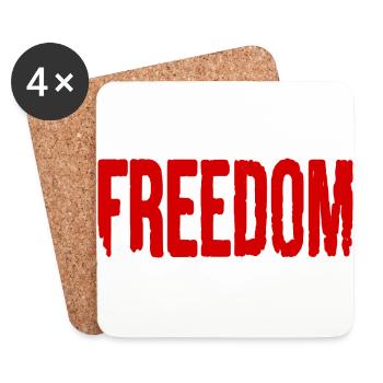 Freedom - Coasters (set of 4) - white - Front