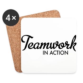 Teamwork - Untersetzer (4er-Set) - Weiß - Vorne