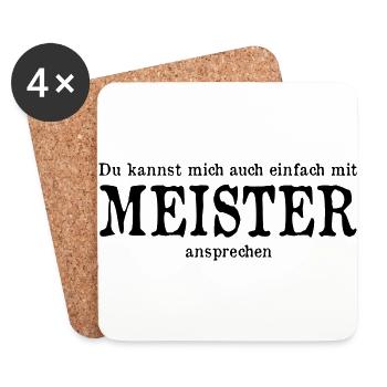 Meister - Untersetzer (4er-Set) - Weiß - Vorne