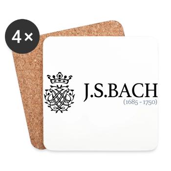JSBach (1685-1750) - Untersetzer (4er-Set) - Weiß - Vorne