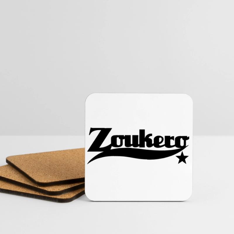 Zoukero Star - Zouk Dance Shirt Coasters (set of 4)
