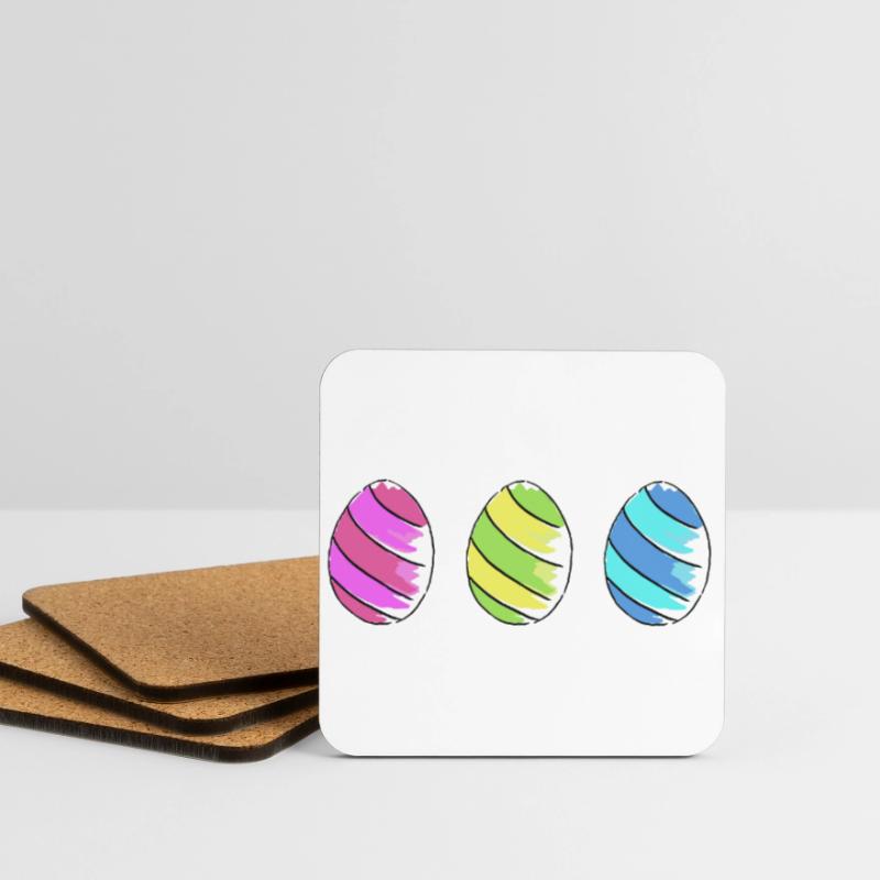 eggs eggs easter easteregg easter eggs easter75 Coasters (set of 4)
