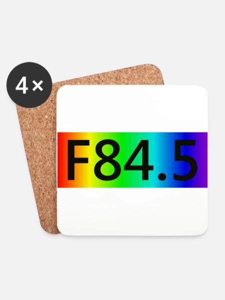 F84.5 - Spektrum - Untersetzer (4er-Set) - Weiß