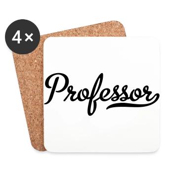 Professor - Untersetzer (4er-Set) - Weiß - Vorne