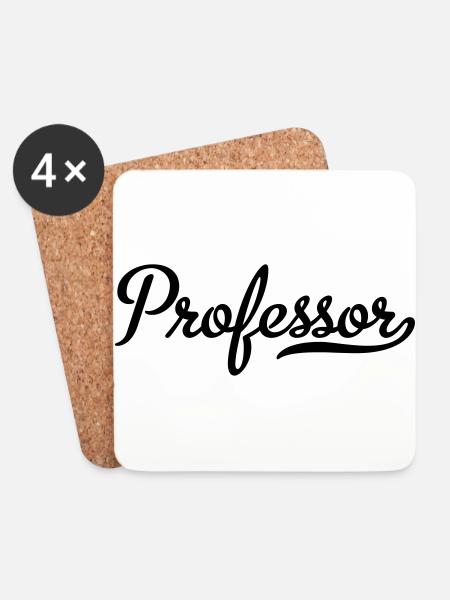 Professor - Coasters (set of 4) - white