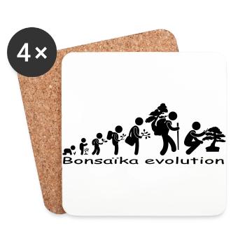 pictot_evolution - Coasters (set of 4) - white - Front