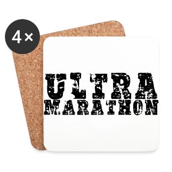 Ultramarathon - Untersetzer (4er-Set) - Weiß - Vorne