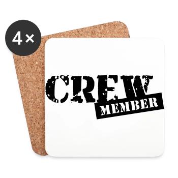 crew member - Untersetzer (4er-Set) - Weiß - Vorne