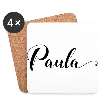 paula - Coasters (set of 4) - white - Front