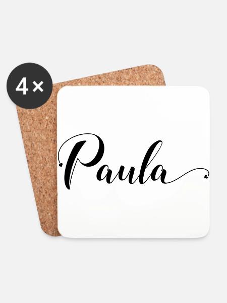paula - Untersetzer (4er-Set) - Weiß