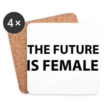 The Future Is Female - Coasters (set of 4) - white - Front