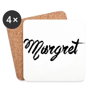 Margret - Dessous de verre (lot de 4) - blanc - Devant