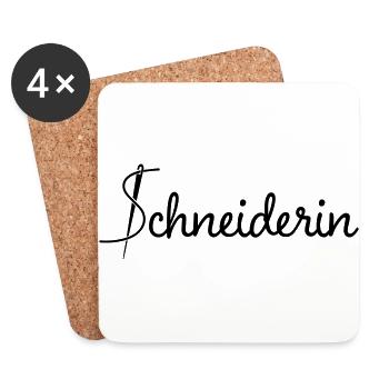 schneiderin - Untersetzer (4er-Set) - Weiß - Vorne