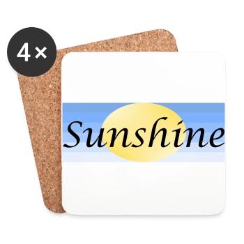 Sunshine - Untersetzer (4er-Set) - Weiß - Vorne