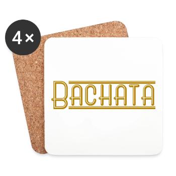 bachata - Untersetzer (4er-Set) - Weiß - Vorne