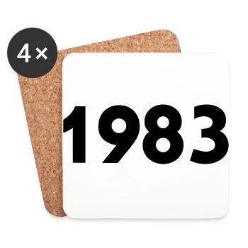 1983 - Coasters (set of 4) - white - Front