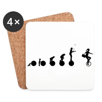 circus evolution W - Coasters (set of 4) - white - Front