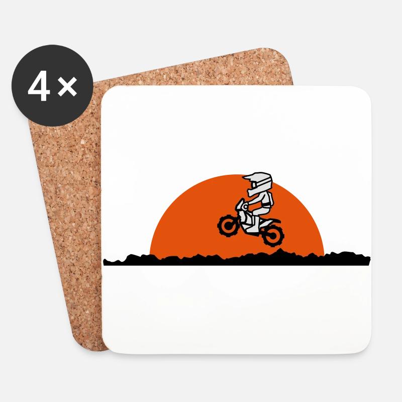 Paris Dakar - Untersetzer (4er-Set) - Weiß